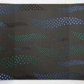 波タイガー（様式化パターン） 7 三つ折りクリスマスカード (内部中)