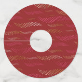 波タイガー（様式化パターン） 8 ワイングラスタグ (裏面)