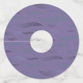 波タイガー（様式化パターン） 9 ワイングラスタグ (正面)