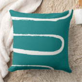 波ティール（緑がかった色） クッション (ブランケット)