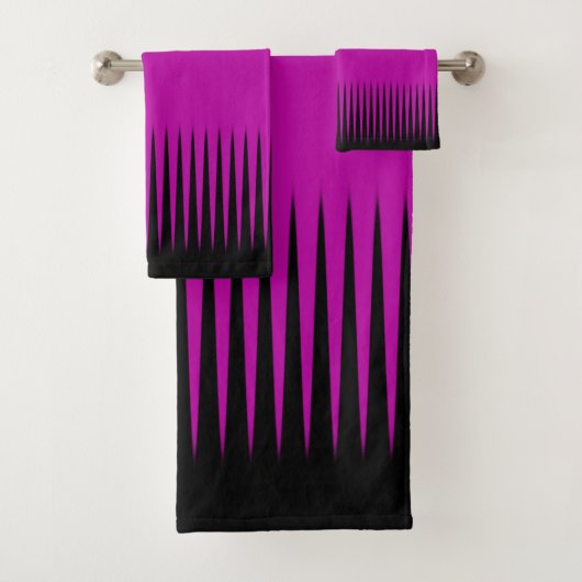 波デザインピンク バスタオルセット (インサイチュ)