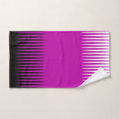 波デザインピンク バスタオルセット (ハンドタオル)