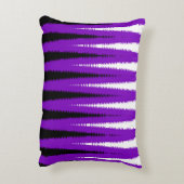 波デザイン紫 アクセントクッション (裏面(縦))