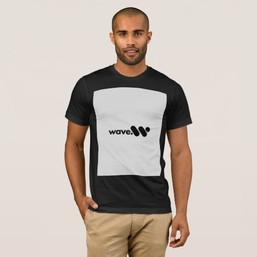 波デザイン Tシャツ (正面フル)