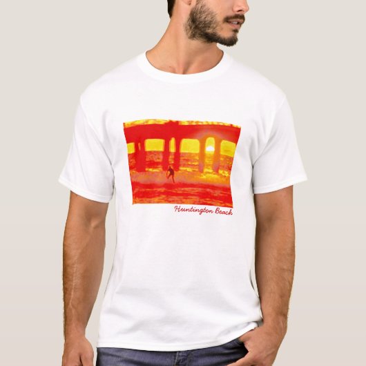 波ハンチングトンビーチ Tシャツ (正面)