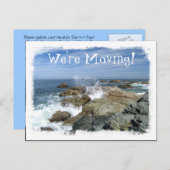波バースト；アドレスの変更 案内ポストカード (正面/裏面)