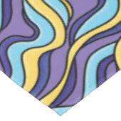 波パタカラフルーンファンキーレトロモダン抽象芸術 テーブルクロス (アングル)