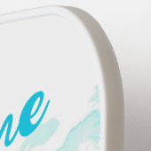 波パーソナライズされたの名前をビーチ ピックルボールラケット (左詳細)