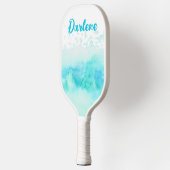 波パーソナライズされたの名前をビーチ ピックルボールラケット (左)