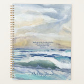 波ビーチシーショアシーショアシーショアコースタルウォーター色 プランナー手帳 (正面)