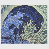 波フェミニンヴィンテージ日本の葛飾北斎 ラッピングペーパー (フラット)