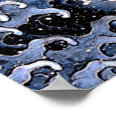 波フェミニン葛飾北斎1845 ポスター (角)