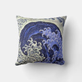 波フェミニン |北斎 | クッション (裏面)