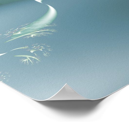 波フラクタル ポスター (角)