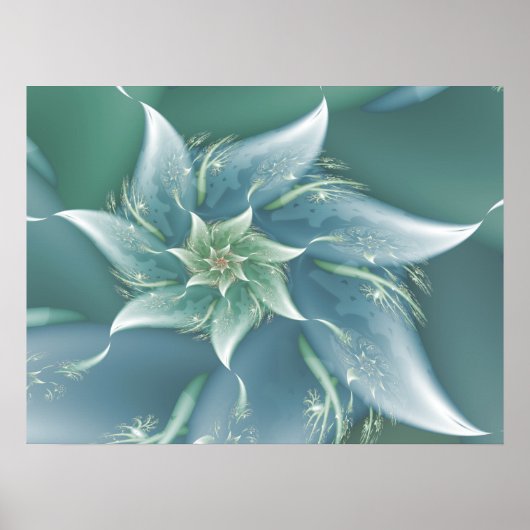 波フラクタル ポスター (正面)