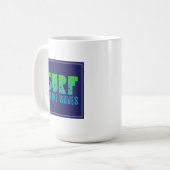 波ポスターの波 コーヒーマグカップ (正面左)