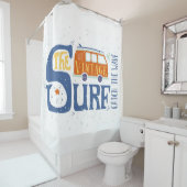 波ポスターをつかまえて下さい シャワーカーテン (インサイチュ)