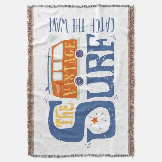 波ポスターをつかまえて下さい スローブランケット (正面縦)