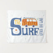 波ポスターをつかまえて下さい タペストリー (正面(横))