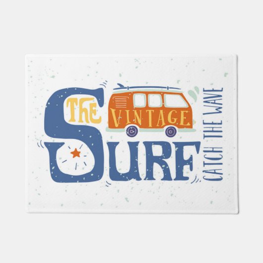 波ポスターをつかまえて下さい ドアマット (正面)