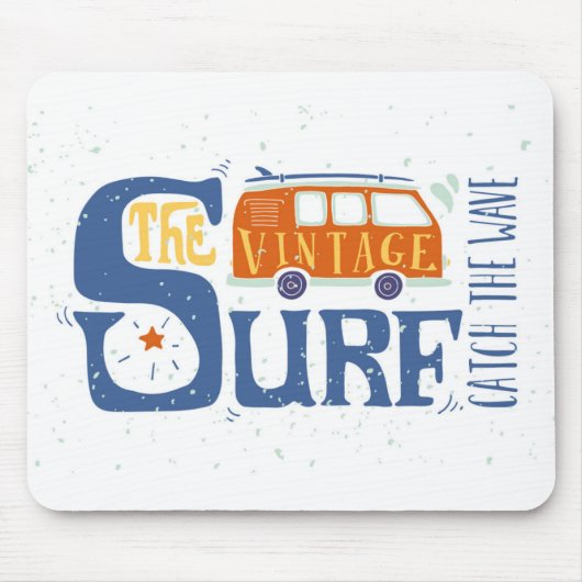 波ポスターをつかまえて下さい マウスパッド (正面)