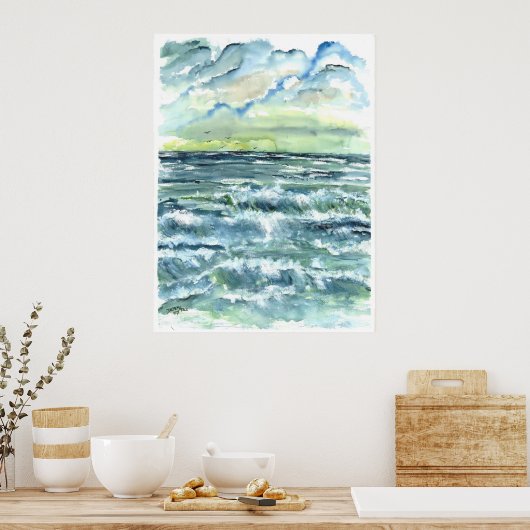 波ポスター ポスター (キッチン)