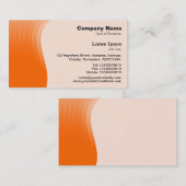 波マージンv2 – オレンジ 名刺 (正面/裏面)
