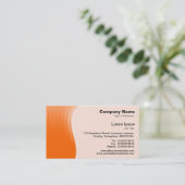 波マージンv2 – オレンジ 名刺 (スタンド正面)