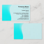 波マージンv2 – シアン 名刺 (正面/裏面)