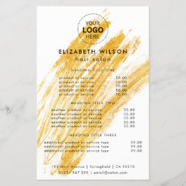 波モダンエレガントグリッター チラシ