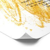 波モダンエレガントグリッター ポスター (角)