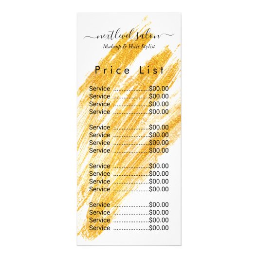 波モダンエレガントグリッター ラックカード (正面)