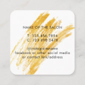 波モダンエレガントグリッター 予約カード (裏面)