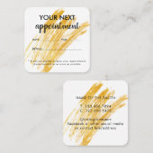 波モダンエレガントグリッター 予約カード (正面/裏面)