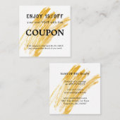 波モダンエレガントグリッター 割引カード (正面/裏面)