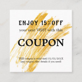 波モダンエレガントグリッター 割引カード