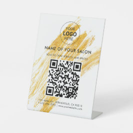 波モダンエレガントグリッター 台座サイン