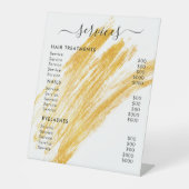 波モダンエレガントグリッター 台座サイン (正面)