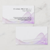 波ユニーク魅力的模様抽象芸術 名刺 (正面/裏面)