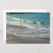 波ラッピング上のビーチターコイズブルー海 (正面/裏面)