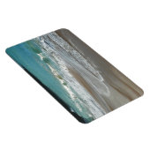 波ラッピング上のビーチターコイズブルー海 マグネット (右側)