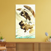 波上の鷹 土屋小逸 1930年代 キャンバスプリント (インサイチュ (リビング))