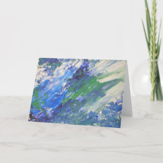 "波上りの"の挨拶状 カード