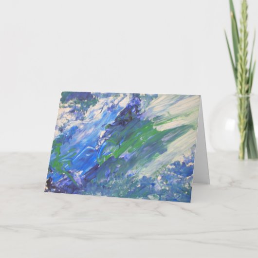 "波上りの"の挨拶状 カード (正面)