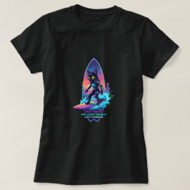 波乗りと疑問符の人生 Tシャツ