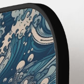 波付きピックボールパドルデザイン ピックルボールラケット (左詳細)