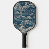 波付きピックボールパドルデザイン ピックルボールラケット (裏面)