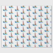 波付き灯台 ラッピングペーパー (フラット)