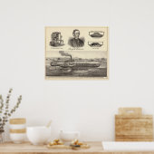 波付鉄蒸気ヨット ポスター (キッチン)