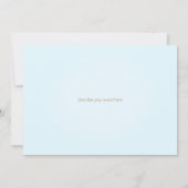 波動の海での船の航海 オーダーメイド 招待状 (裏面)